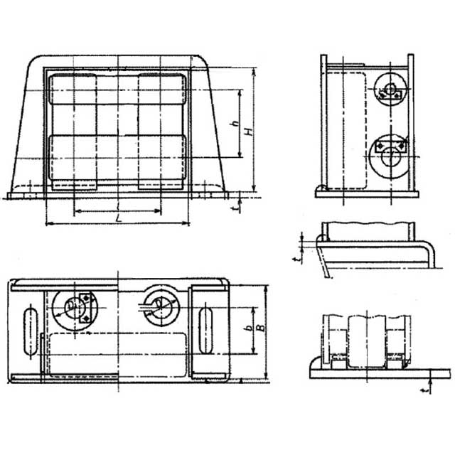 Parameters of JIS F2026 Type A Roller Fairlead