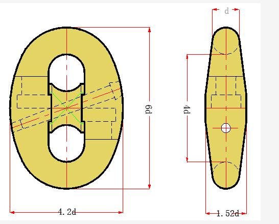 Kenter Shackle Dimensions