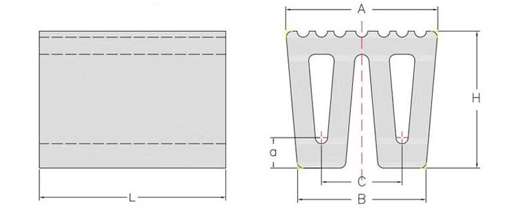 W Rubber Fenders Dimensions