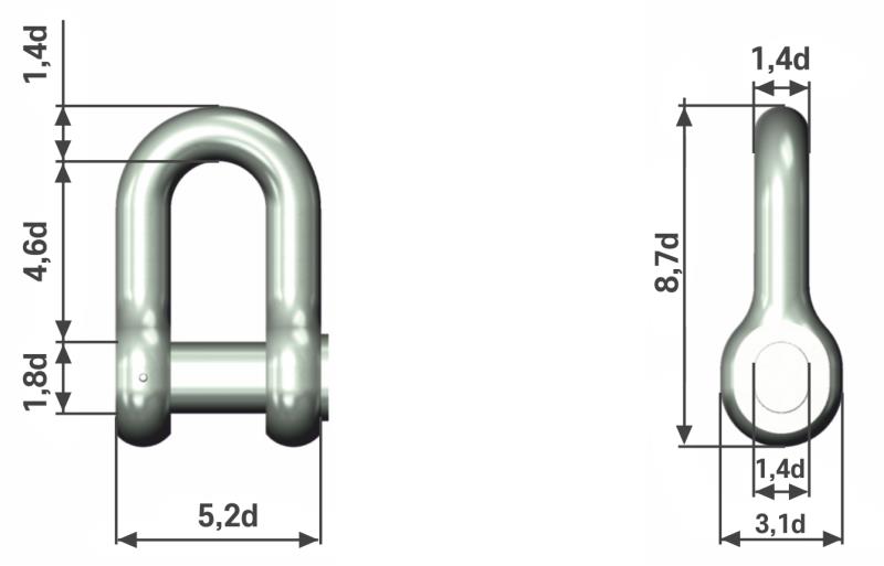 Anchor End Shackle Type D