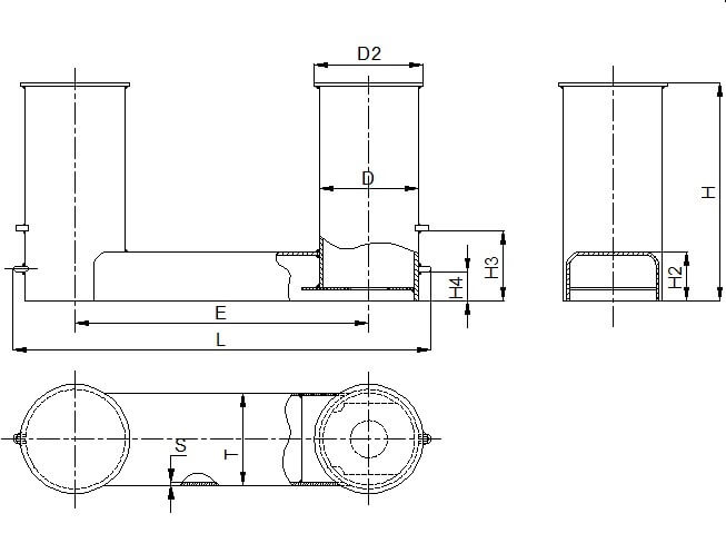 DIN82607 Double Bollard Size Chart