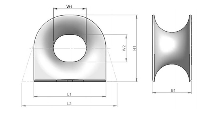 Specifications of NS2590 Mooring Chock