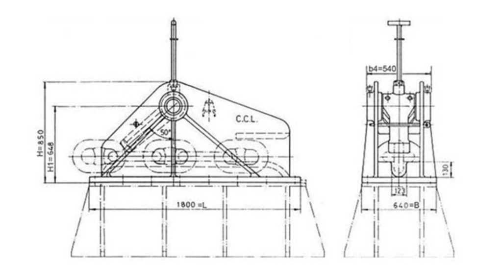 Specifications of OCIMF Chain Stopper