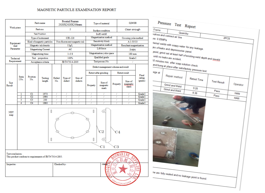 20 Sets Steel Panels for Rubber Fenders Delivered to Korea