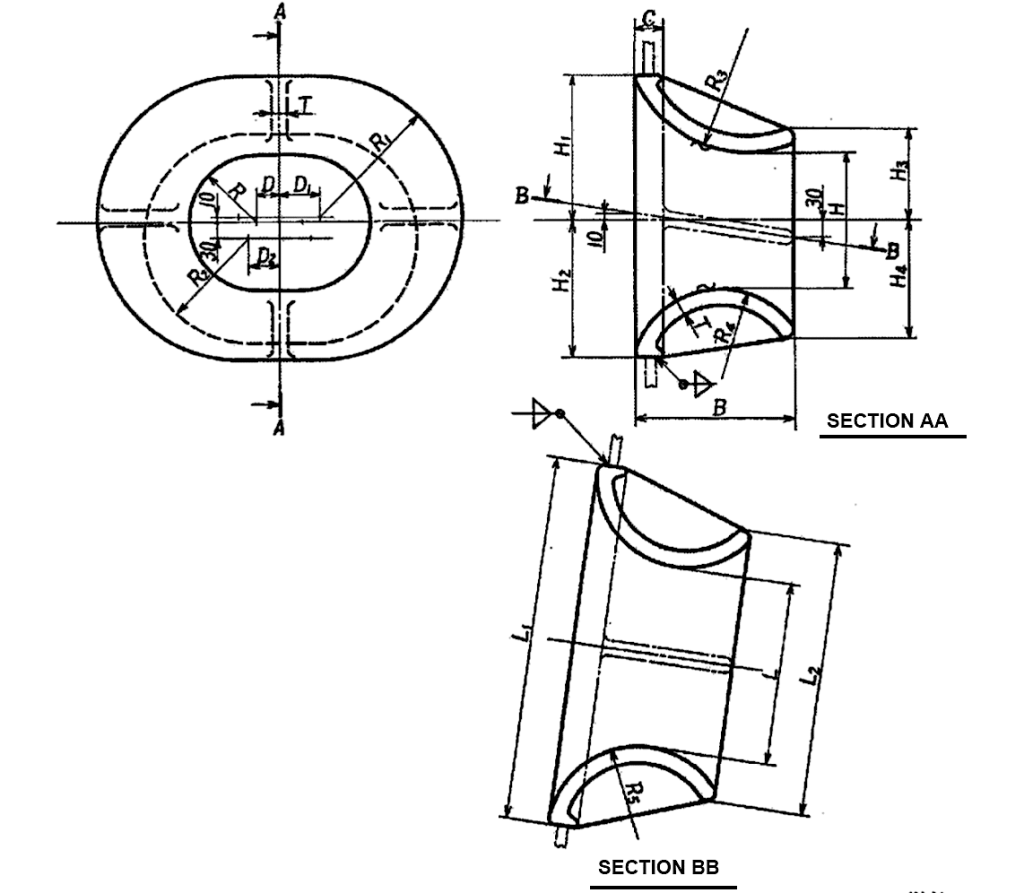 Single Point Mooring Chock JIS F2030-1978