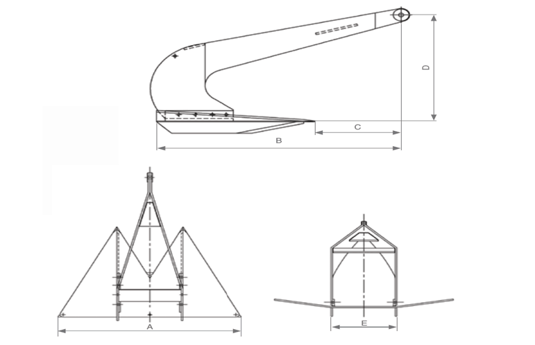 Specifications of Stingray Anchor