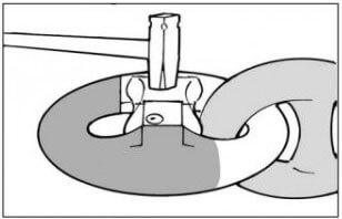 step 2 to assemble a kenter shackle