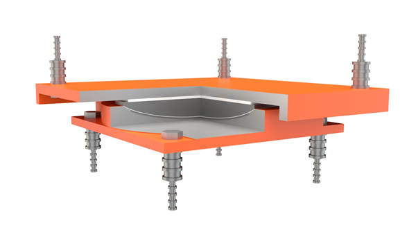 Guided sliding spherical bearing