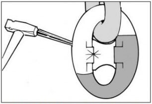 step 4 to assemble a kenter shackle