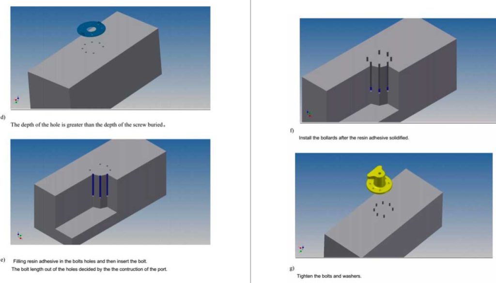 installation steps for bollards