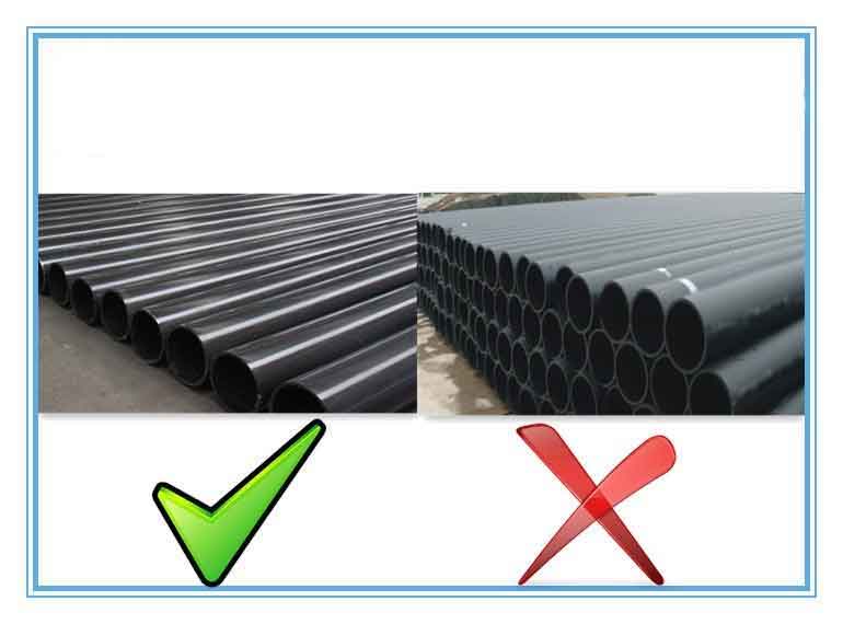 UHMWPE pipe surface