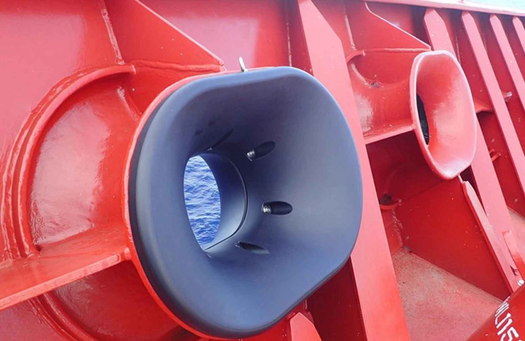 installation of mooring chocks