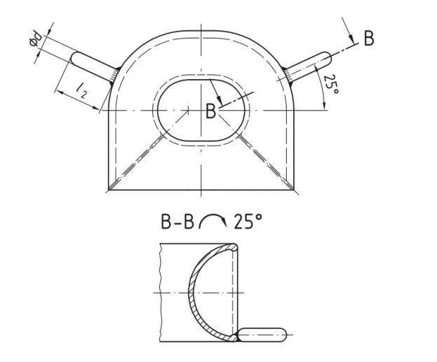 Specification of DIN 81915 Panama Chock Type D