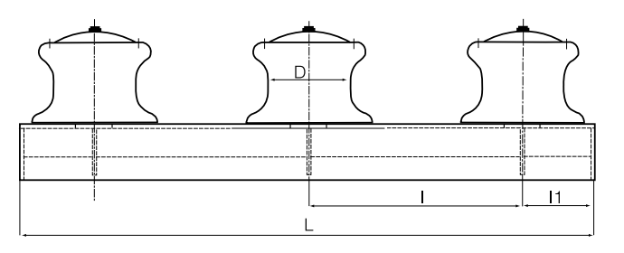 open type three-roller fairlead size chart