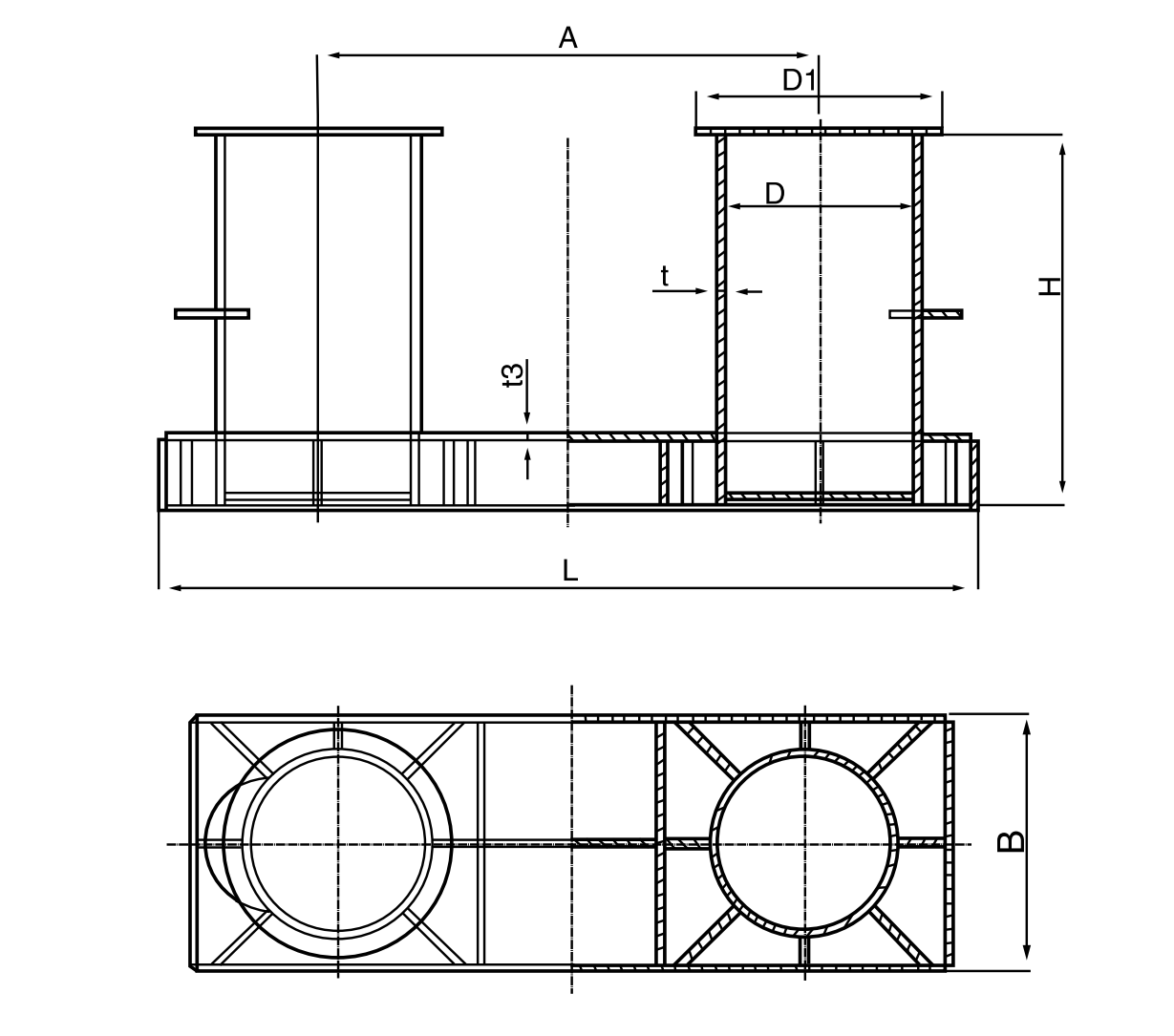 GB/T 554-96 Marine Bollard Type A