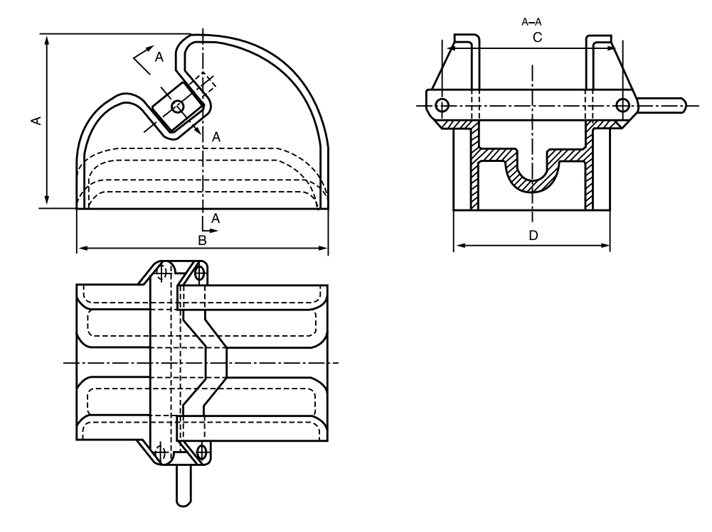 JIS F2015-87 Casting Bar Type Chain Stopper