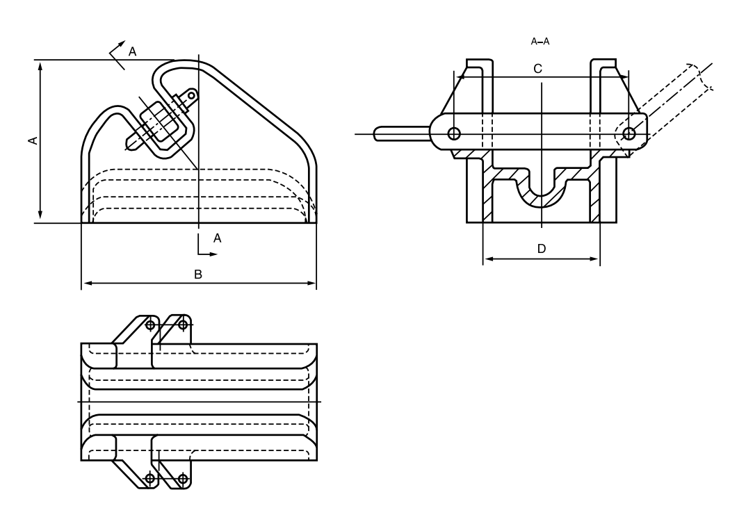 JIS F2023-76 Marine Chain Stopper – Casting Bar Type
