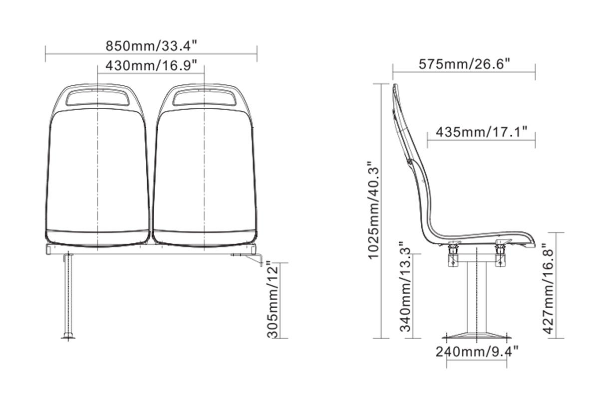 CIVIC Plus GJ08 Ferry Chairs