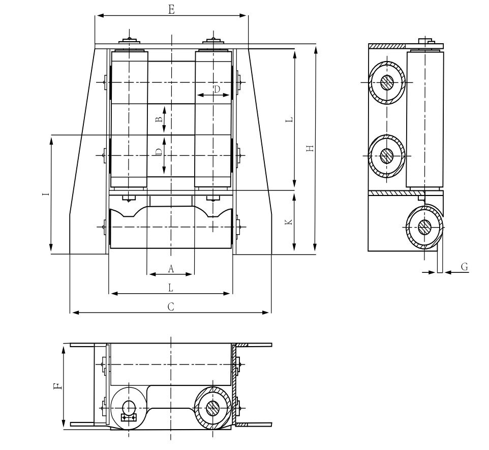 German Standard Five-Roller Fairlead